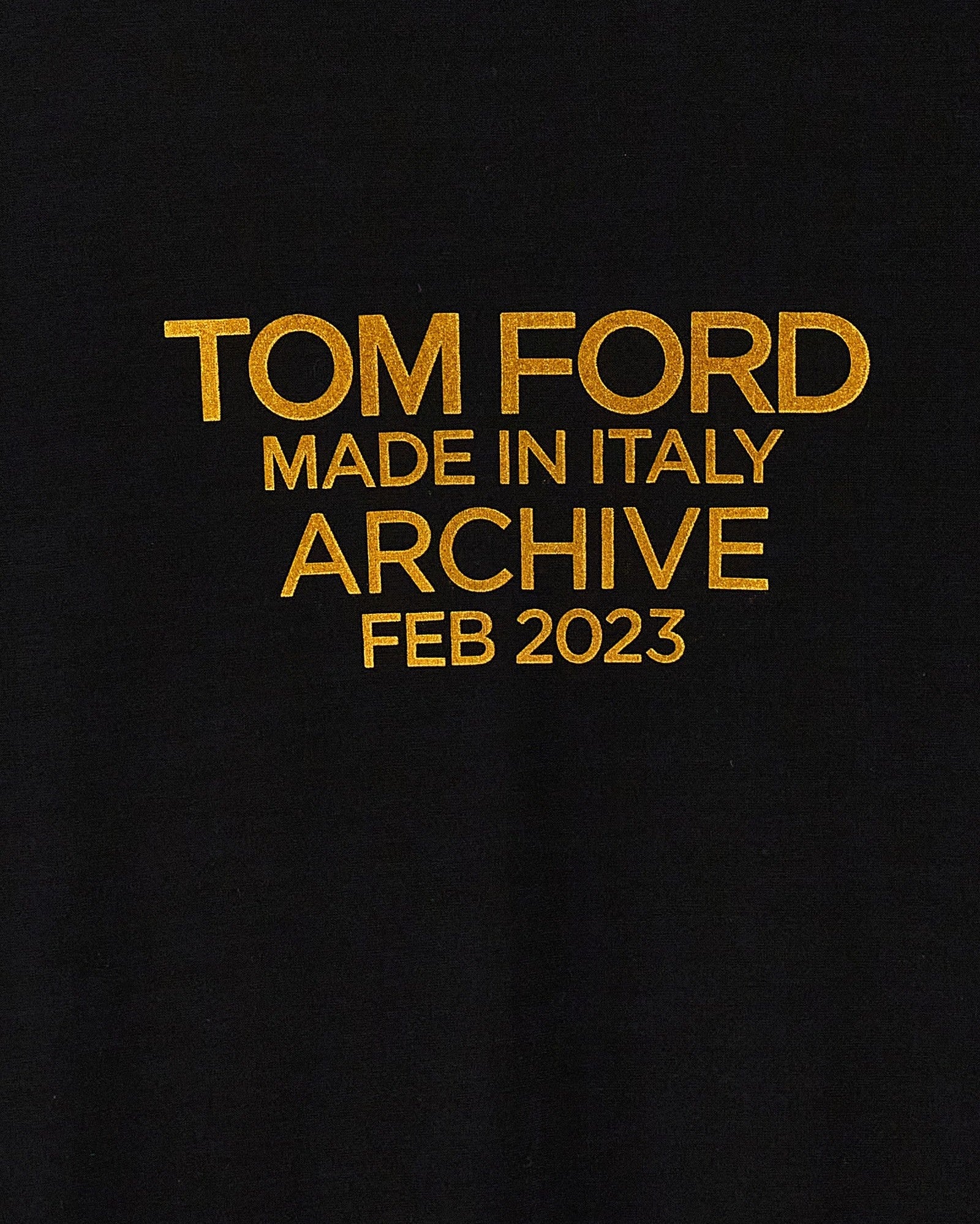 Tom Ford Logo Print T-shirt Glam Steals