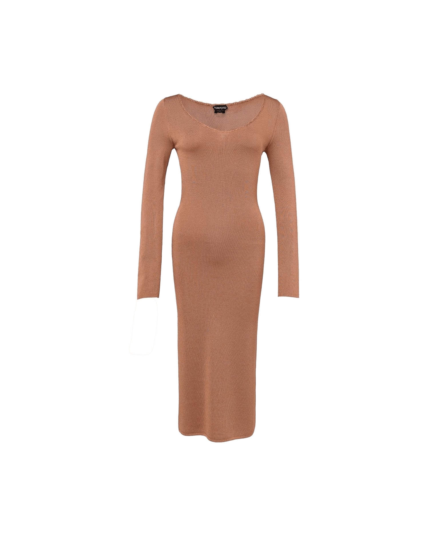 Tom Ford Orange Viscose Long Glam Steals