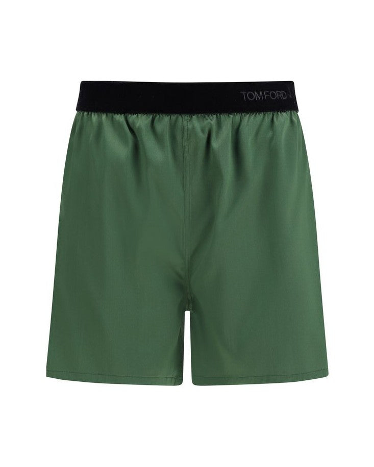 Tom Ford Silk Bicolor Bermuda Shorts Bermudas