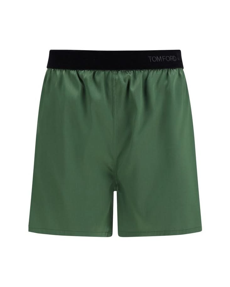Tom Ford Silk Bicolor Bermuda Shorts Bermudas