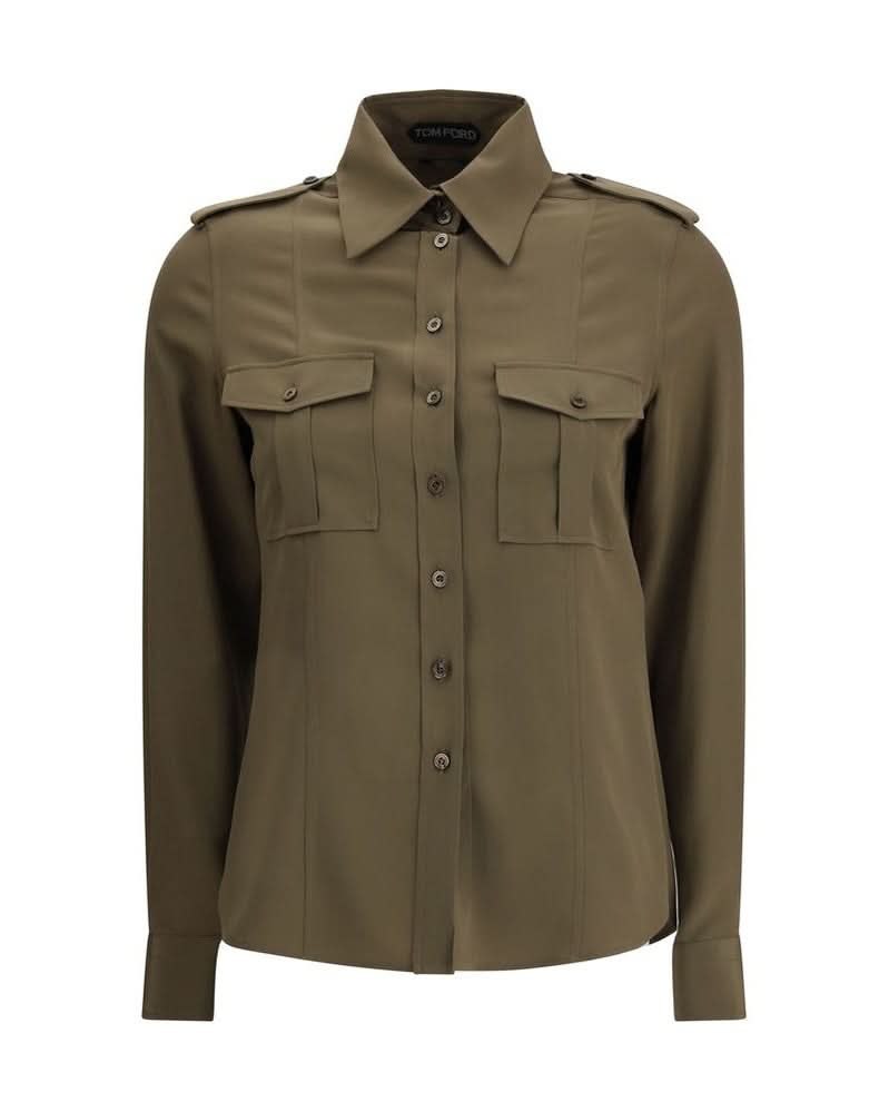 Tom Ford Silk Bicolor Dress Shirt
