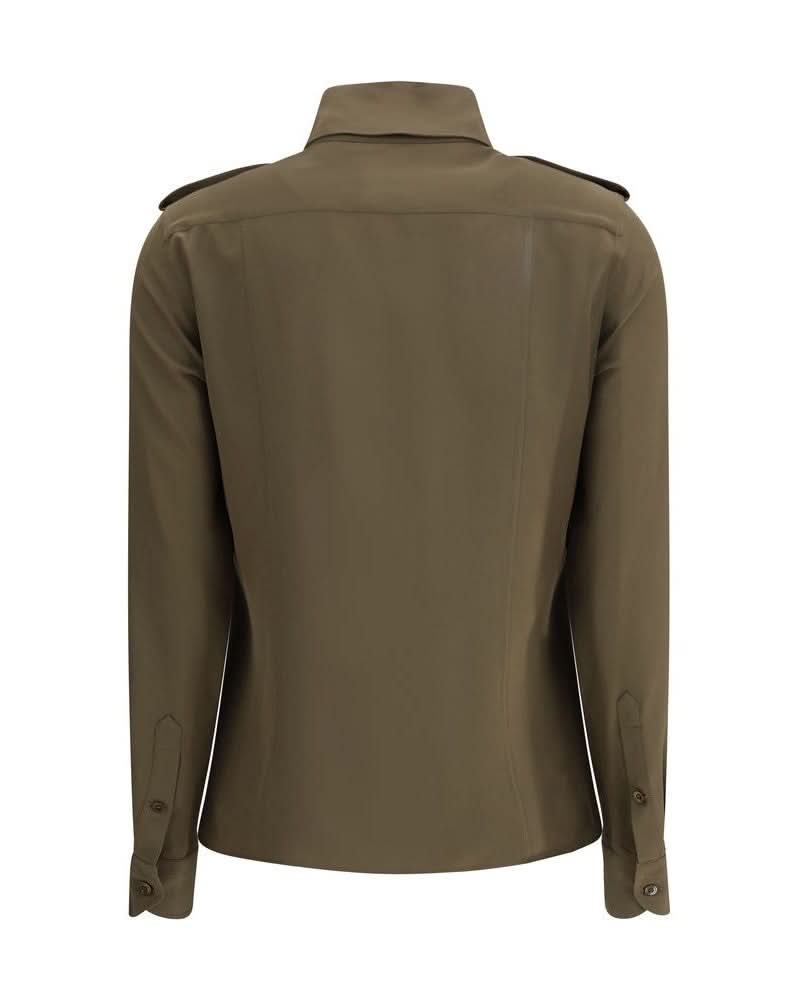 Tom Ford Silk Bicolor Dress Shirt