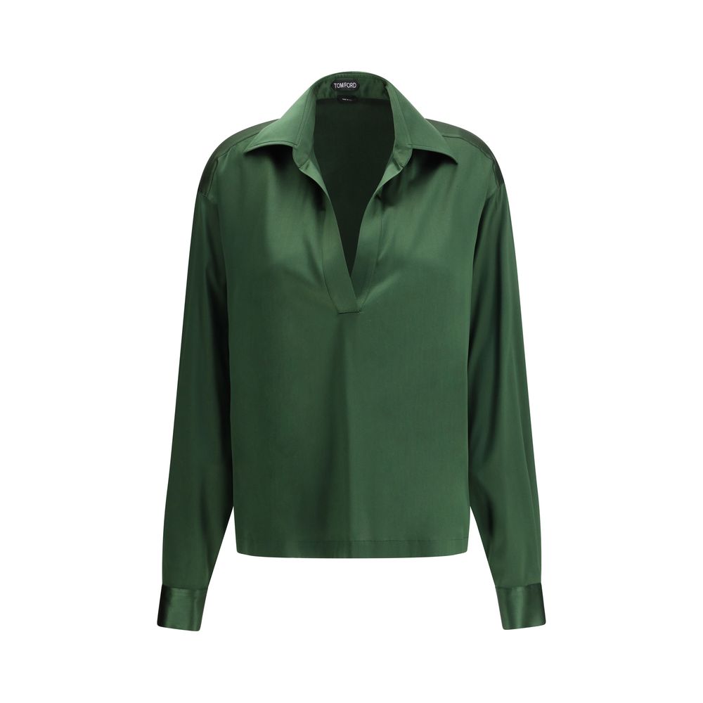Tom Ford Silk Polo Shirt Glam Steals