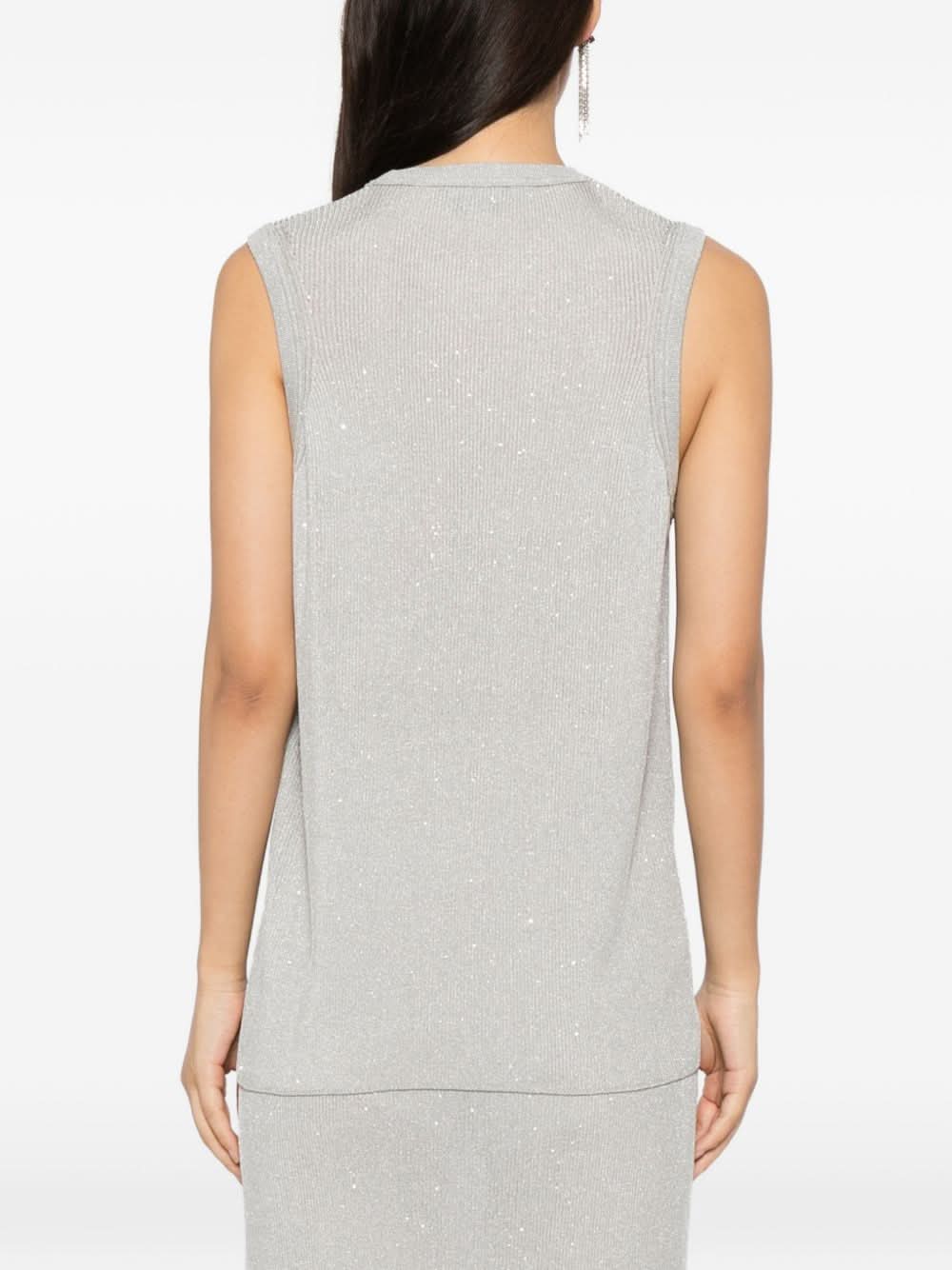 Tom Ford Silver Top Tank Tops