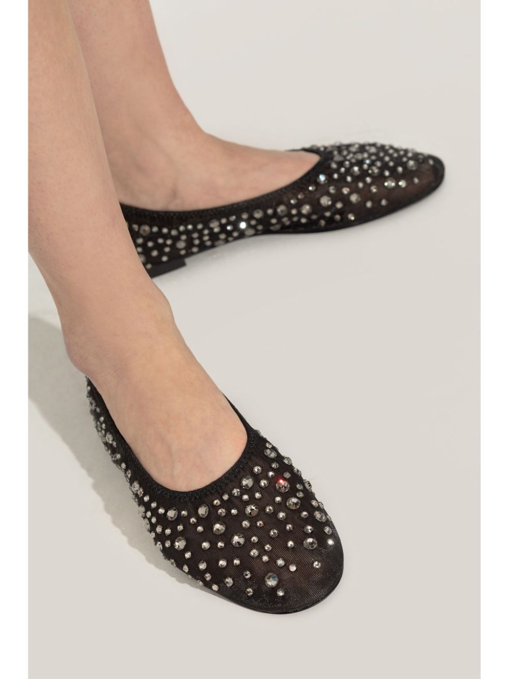 Tory Burch Crystal Embellished Ballerina Shoes Glam Steals
