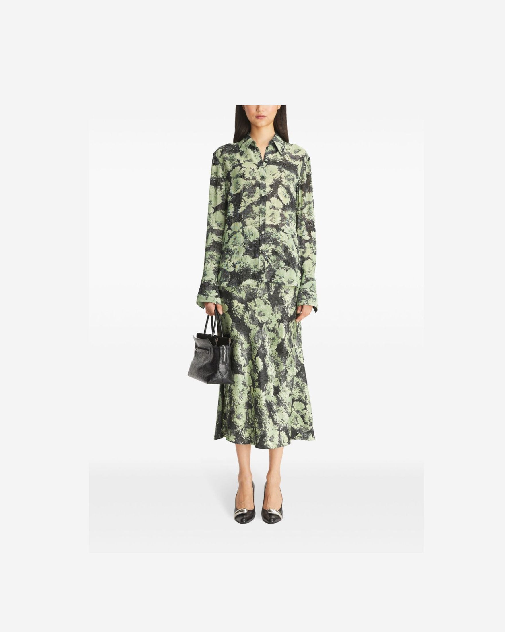 Tory Burch Green Shirt Glam Steals