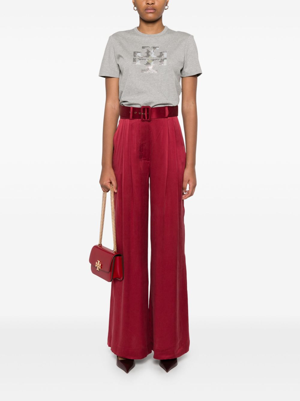 Tory Burch Grey T-shirt Glam Steals