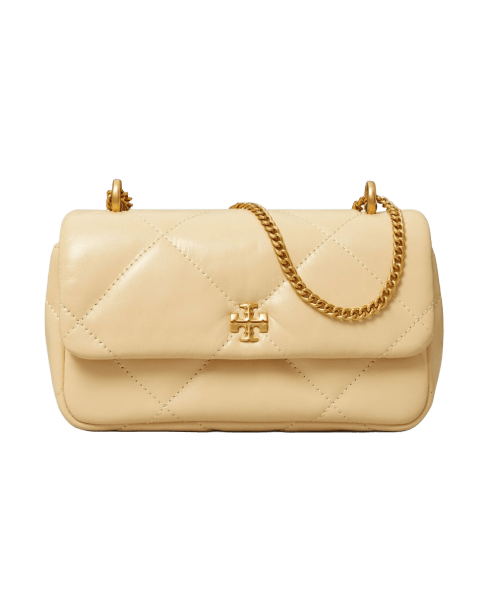 Tory Burch Kira Diamond mini leather shoulder bag Glam Steals