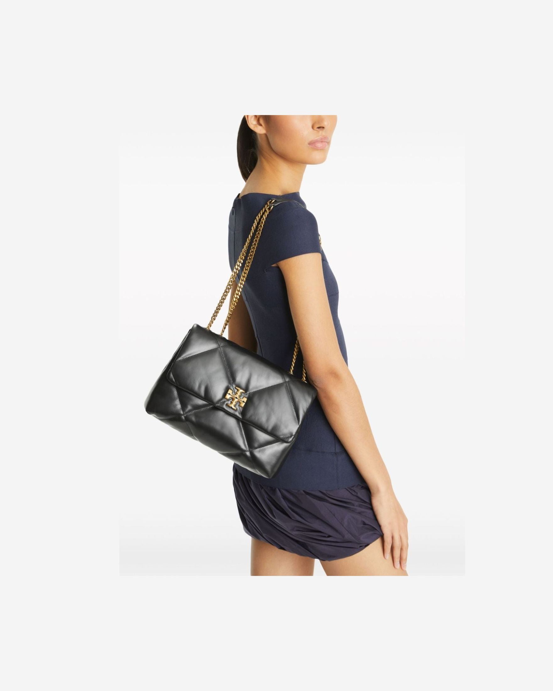 Tory Burch Leather Kira Diamond Shoulder Bag Glam Steals