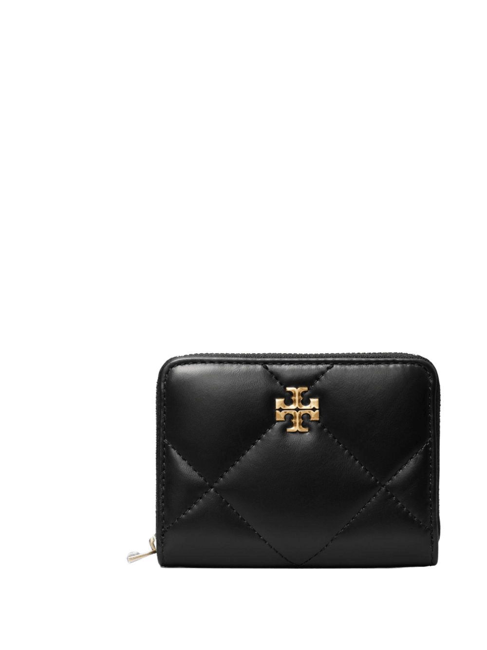 Tory Burch Leather Kira Diamond Zipped Wallet Glam Steals