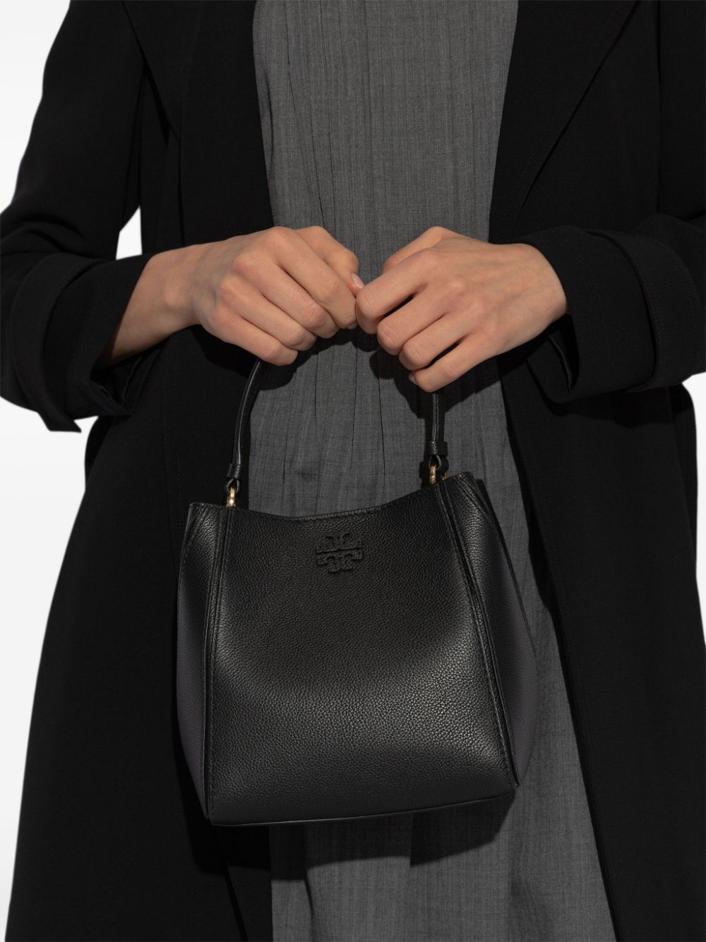 Tory Burch Leather Mcgraw Bucket Bag Glam Steals