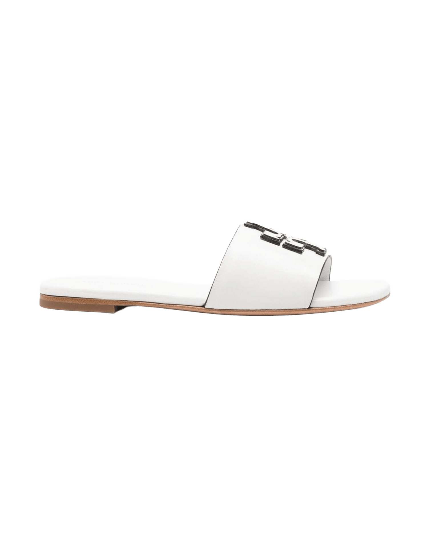 Tory Burch Logo Embossed Slides Glam Steals