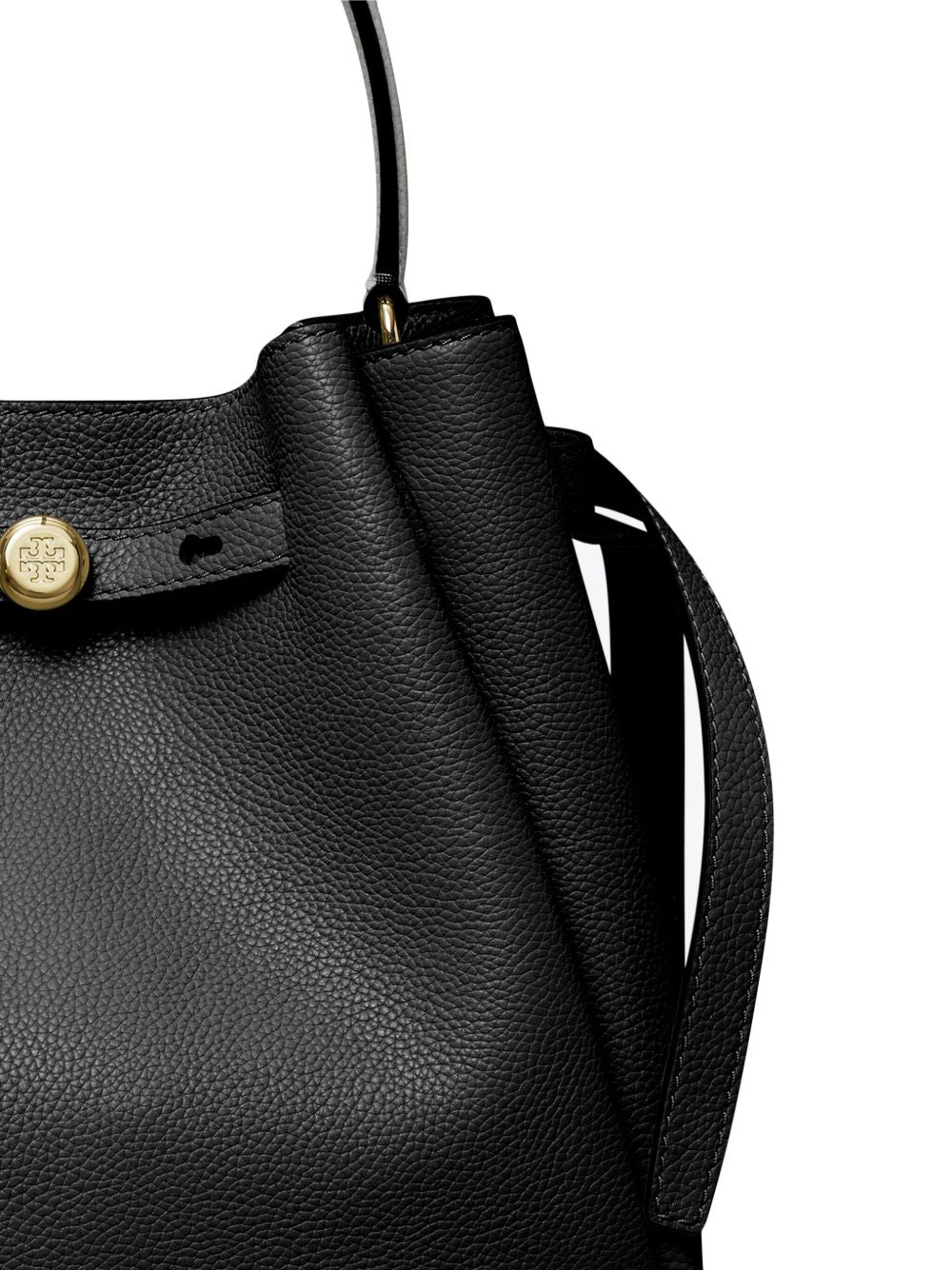 Tory Burch Romy Pebbled Bucket Bag Glam Steals
