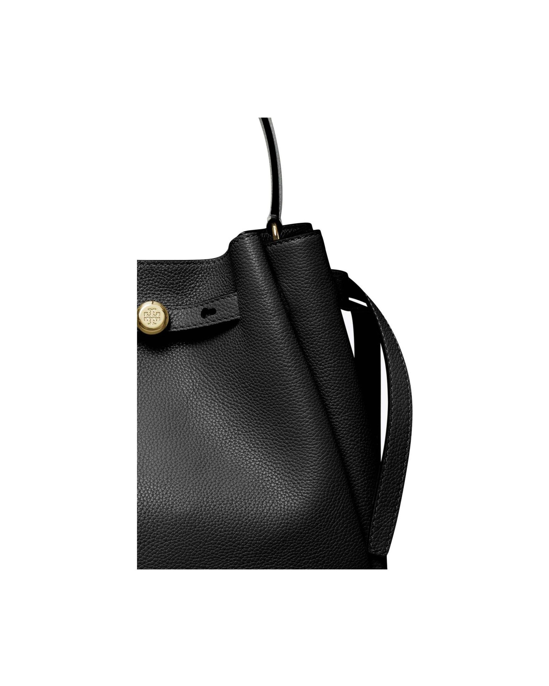 Tory Burch Romy Pebbled Bucket Bag Glam Steals