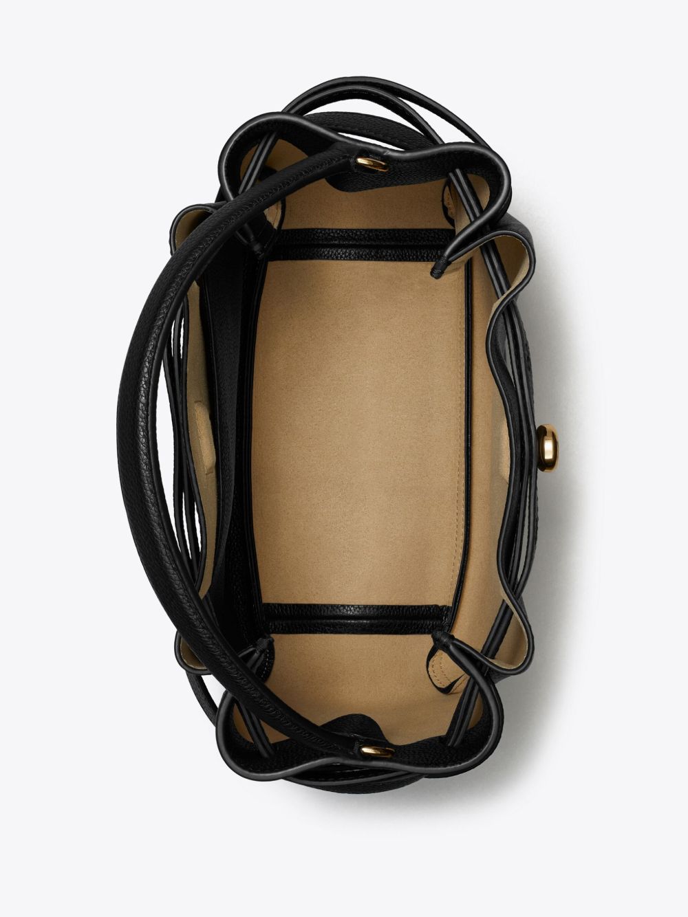Tory Burch Romy Pebbled Bucket Bag Glam Steals