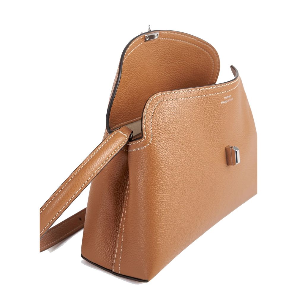 Toteme Leather T Lock Grained Clutch Bag Glam Steals
