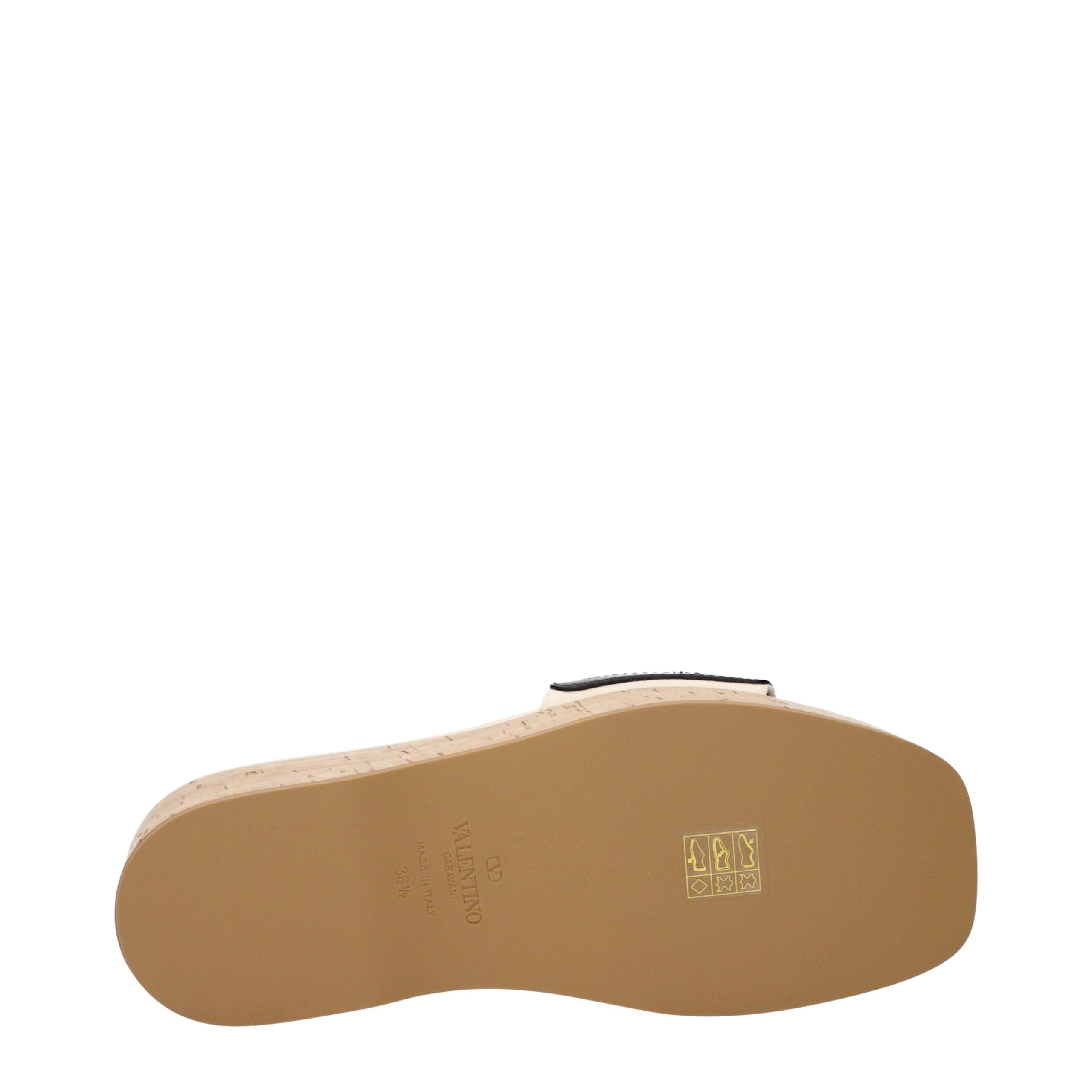 Valentino Beige Leather Garavani Wedges Sandals Glam Steals