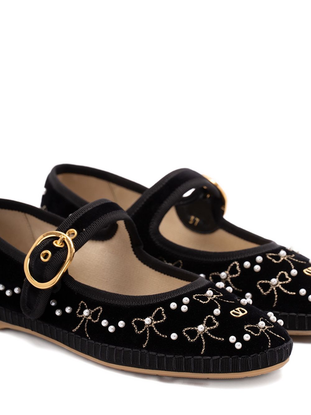 Valentino Black Garavani Flat Shoes Glam Steals