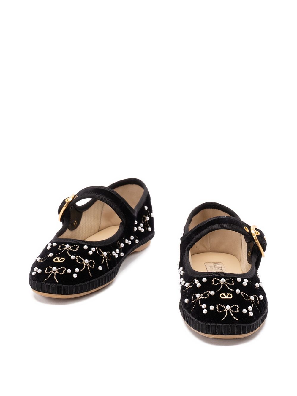Valentino Black Garavani Flat Shoes Glam Steals