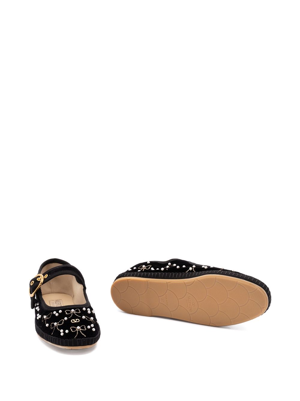 Valentino Black Garavani Flat Shoes Glam Steals