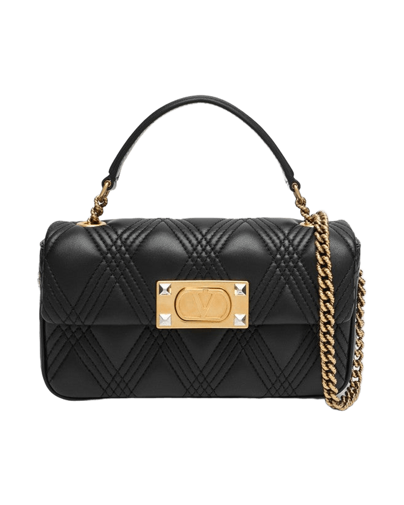 Valentino Black Garavani Small Shoulder Bag Quiltie 67 Glam Steals