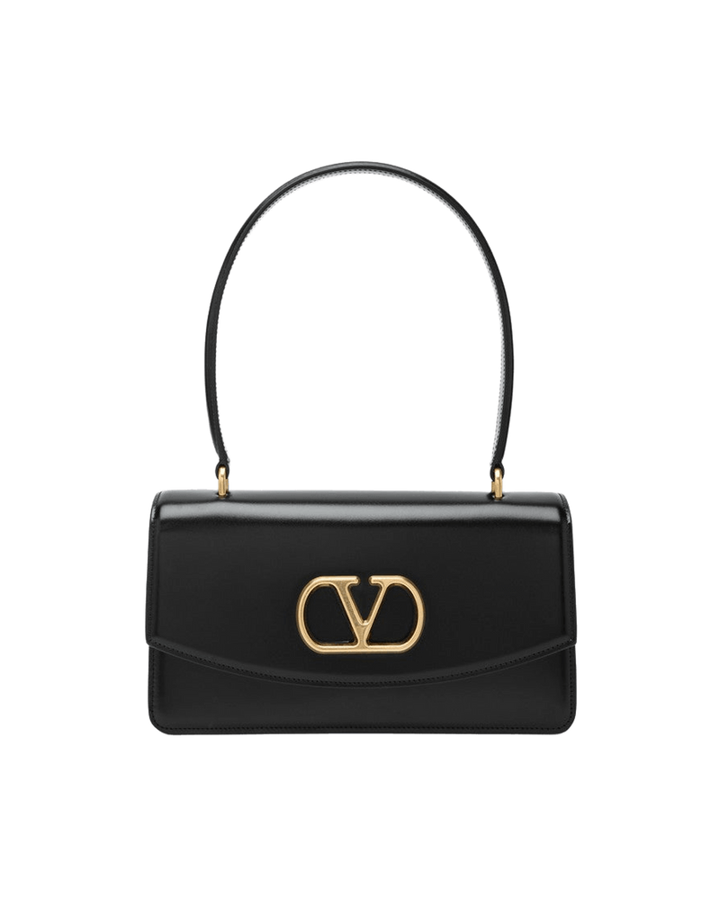 Valentino Black Garavani Vain Bag in Glossy Calfskin Glam Steals