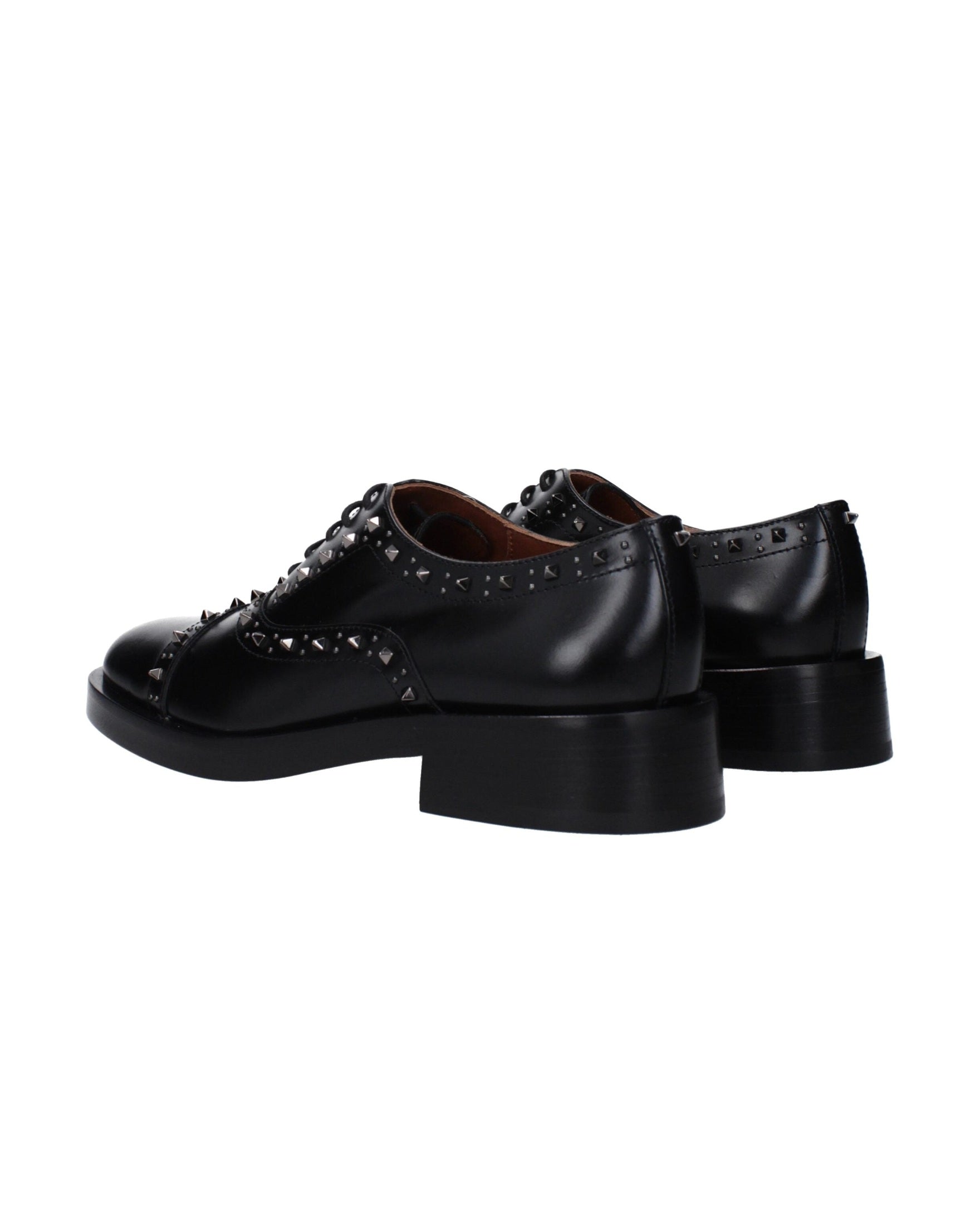 Valentino Black Leather Garavani Oxfords and Derbies Glam Steals