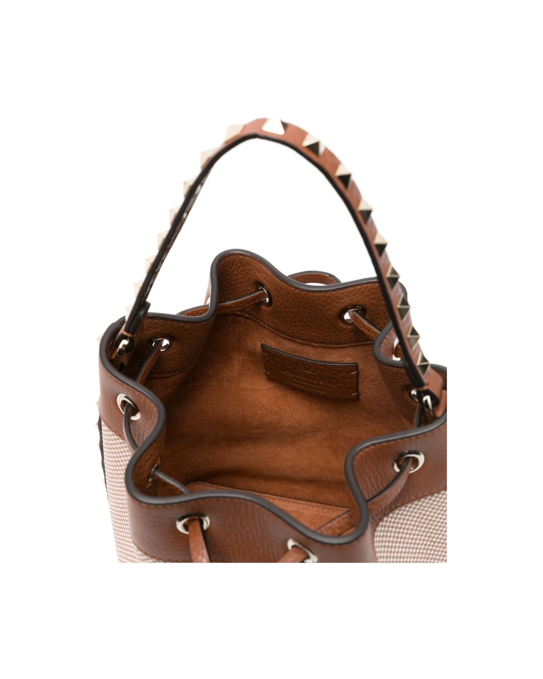 Valentino Canvas Garavani Rockstud Bucket Bag Glam Steals