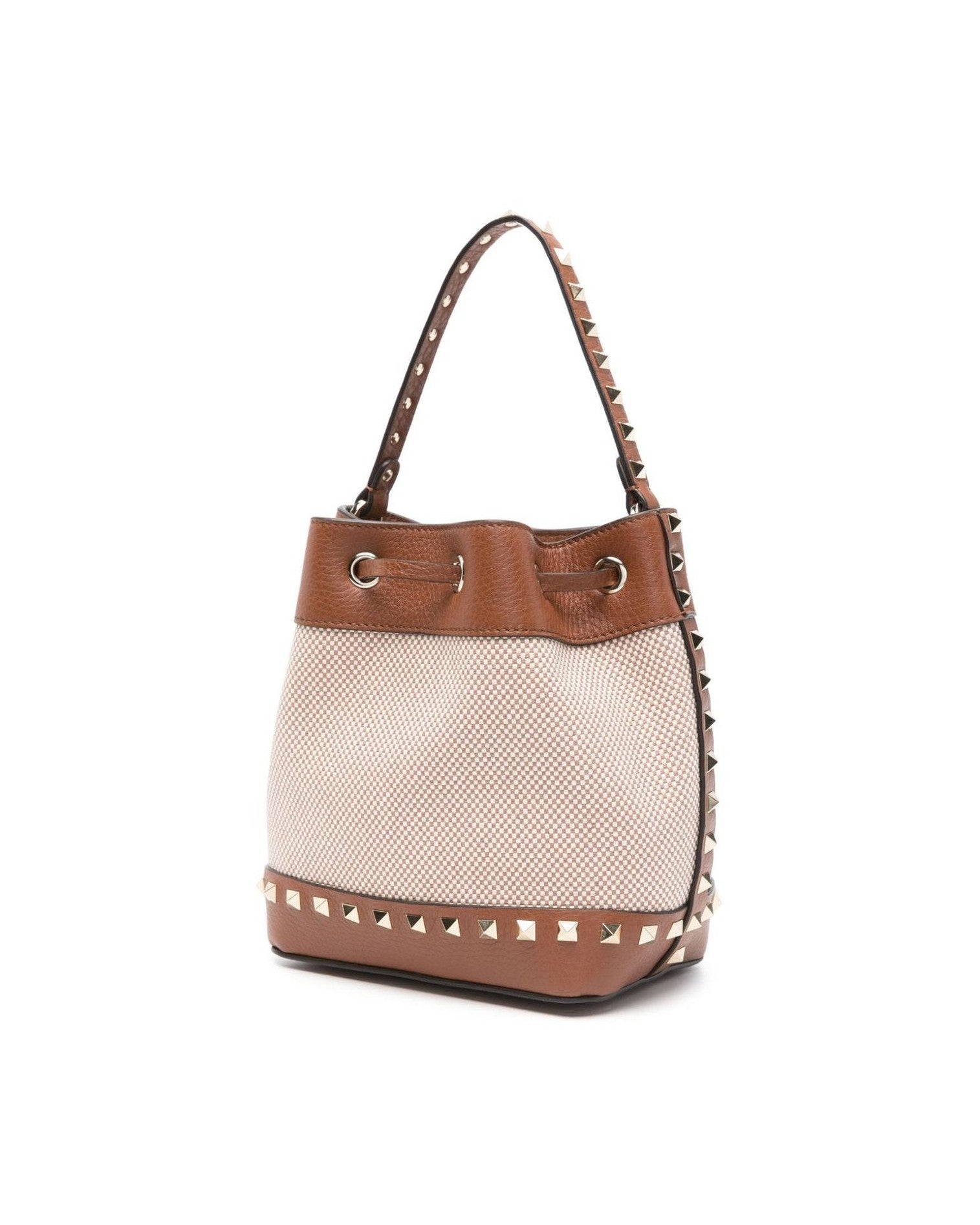 Valentino Canvas Garavani Rockstud Bucket Bag Glam Steals