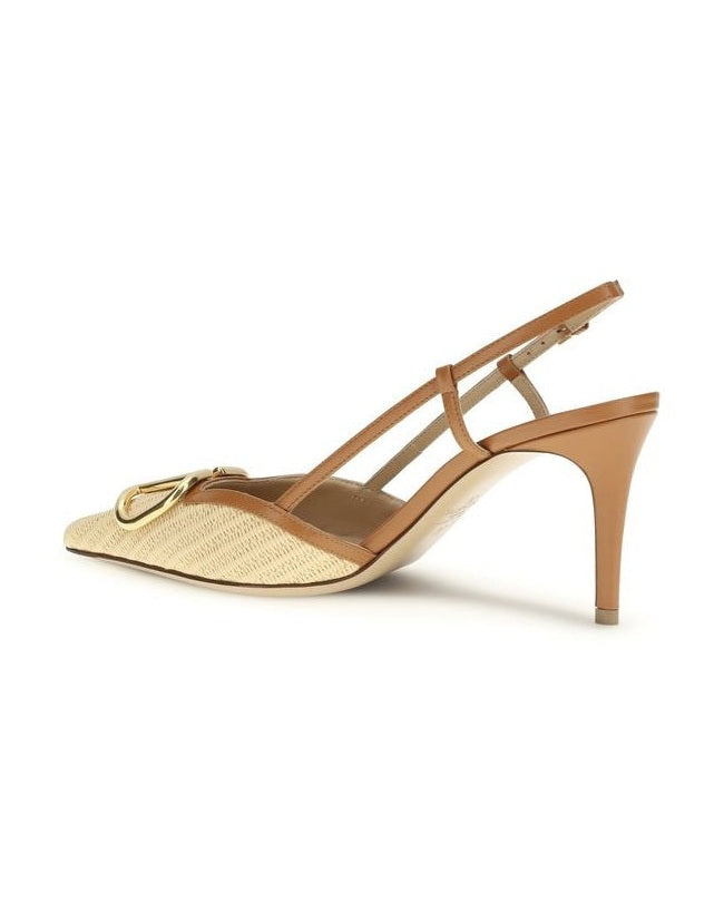 Valentino Garavani Beige Leather Calf Bos Taurus Pumps