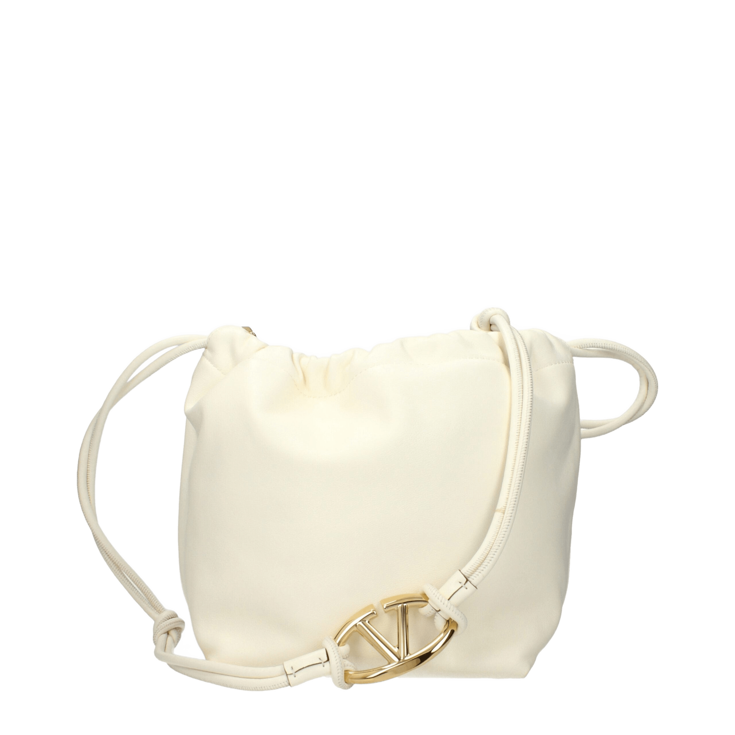Valentino Garavani Beige Leather Shoulder Bag Glam Steals