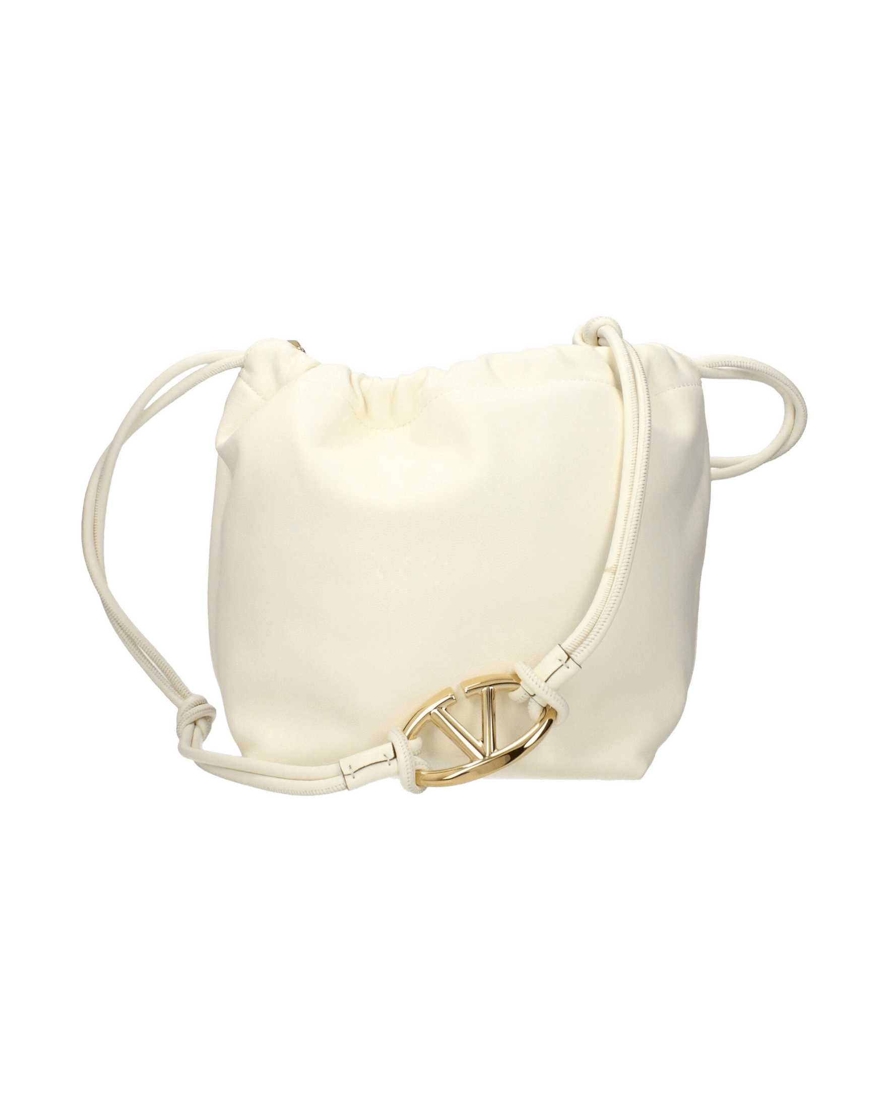 Valentino Garavani Beige Leather Shoulder Bag Shoulder Bags