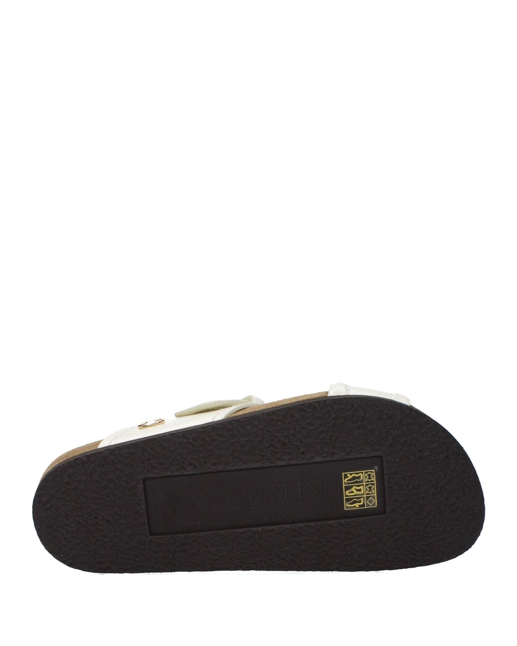 Valentino Garavani Beige Leather Slippers Flats