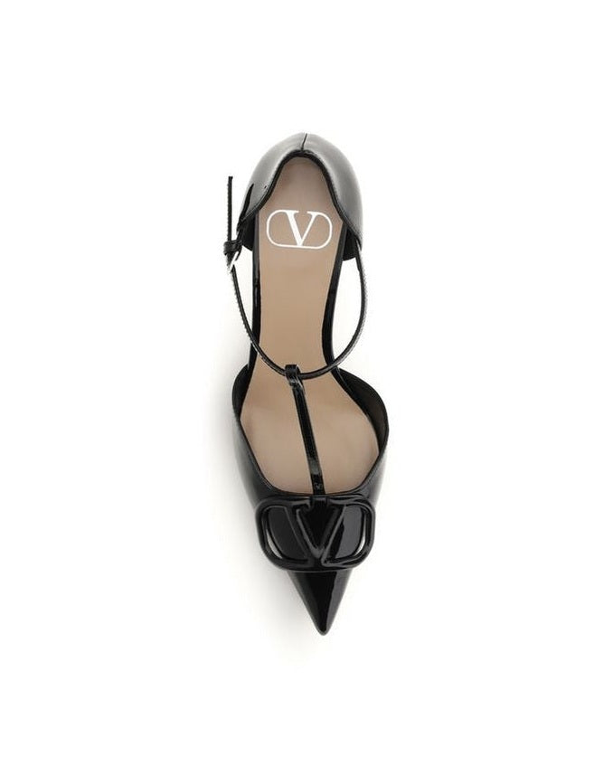 Valentino Garavani Black Calf Leather Bos Taurus High Heel Pumps Glam Steals
