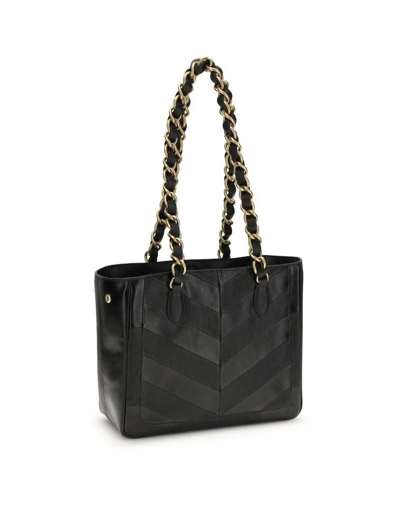 Valentino Garavani Black Calf Leather Bos Taurus Shoulder Bag Shoulder Bags