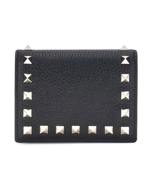 Valentino Garavani Black Calf Leather Bos Taurus Wallet