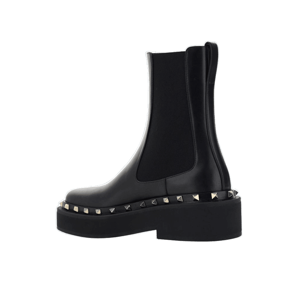 Valentino Garavani Black Calfskin Chelsea Boots Glam Steals