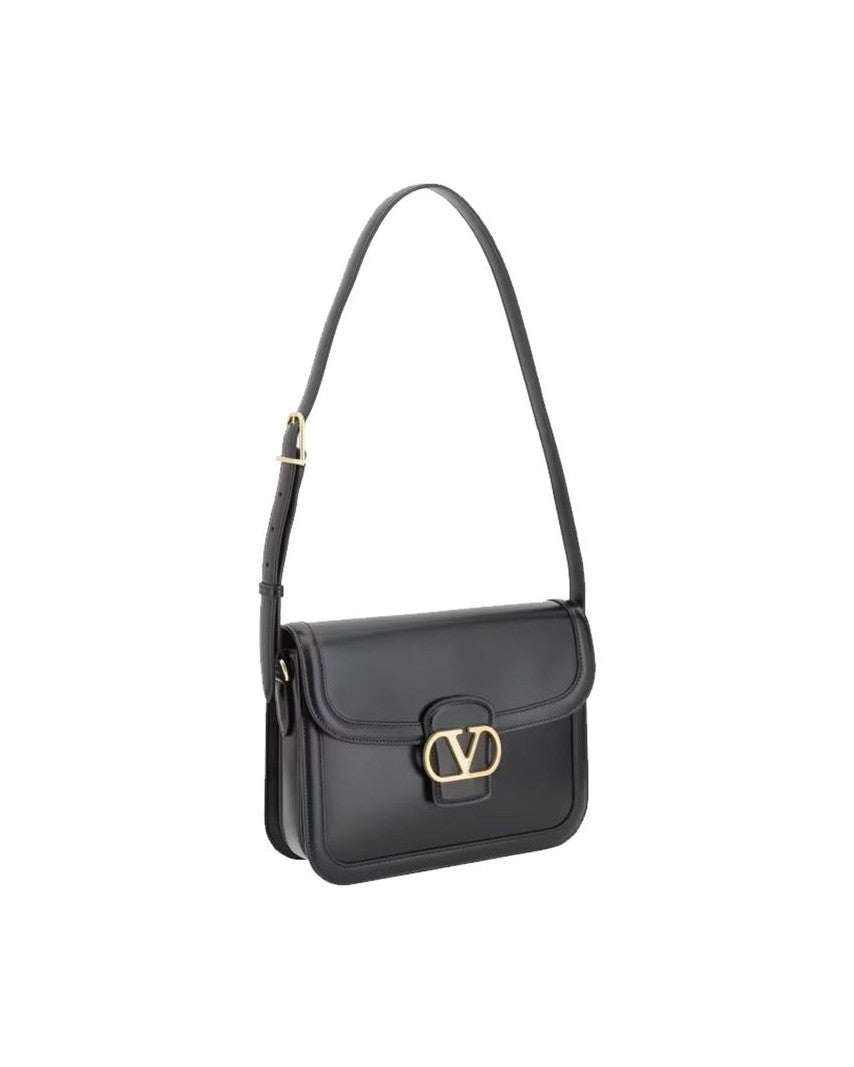 Valentino Garavani Black Calfskin Shoulder Bag Glam Steals
