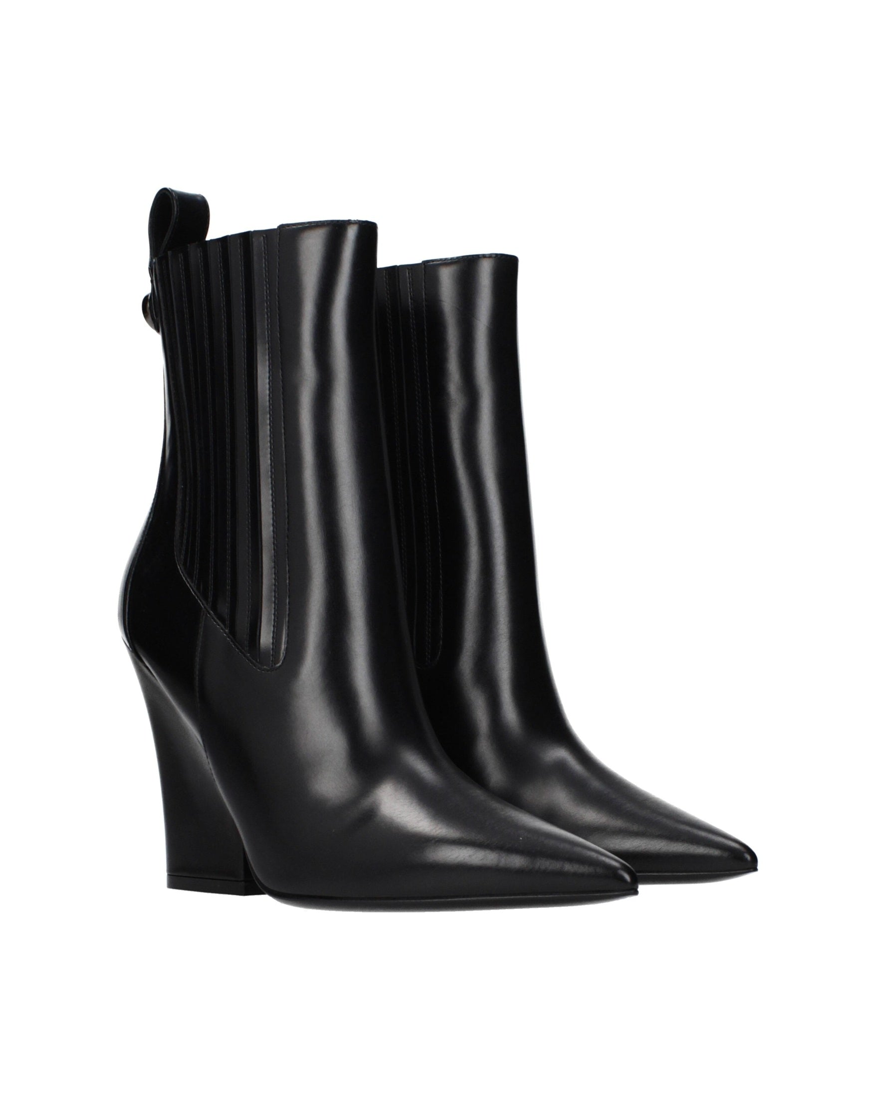 Valentino Garavani Black Leather Ankle Boots Glam Steals