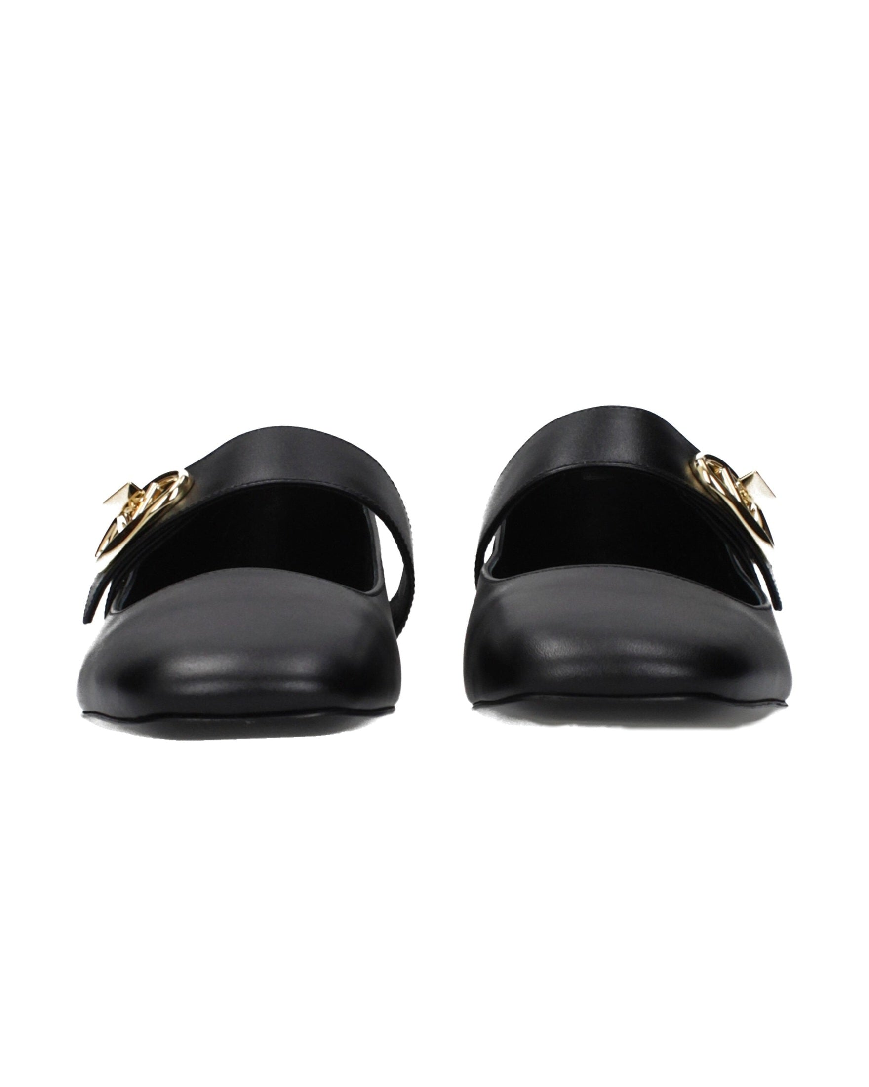 Valentino Garavani Black Leather Ballet Flats Glam Steals