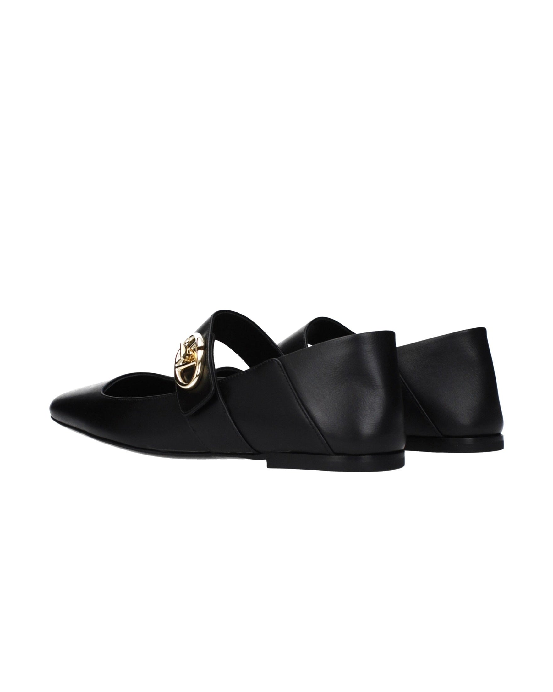 Valentino Garavani Black Leather Ballet Flats Glam Steals