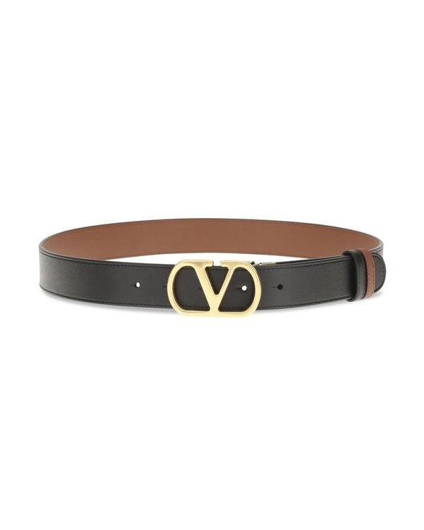 Valentino Garavani Black Regular Belt Glam Steals