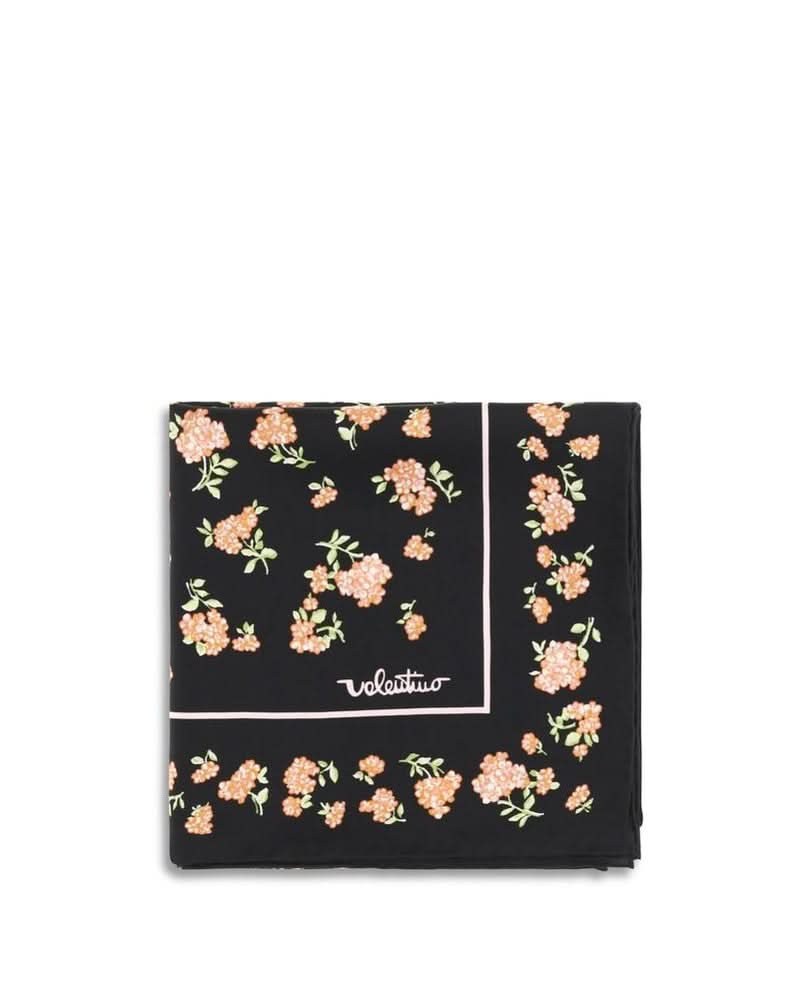 Valentino Garavani Black Silk Scarf Glam Steals