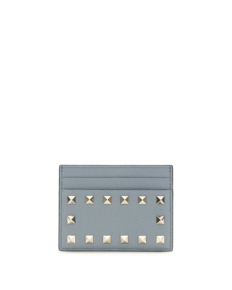 Valentino Garavani Blue Calf Leather Bos Taurus Wallet