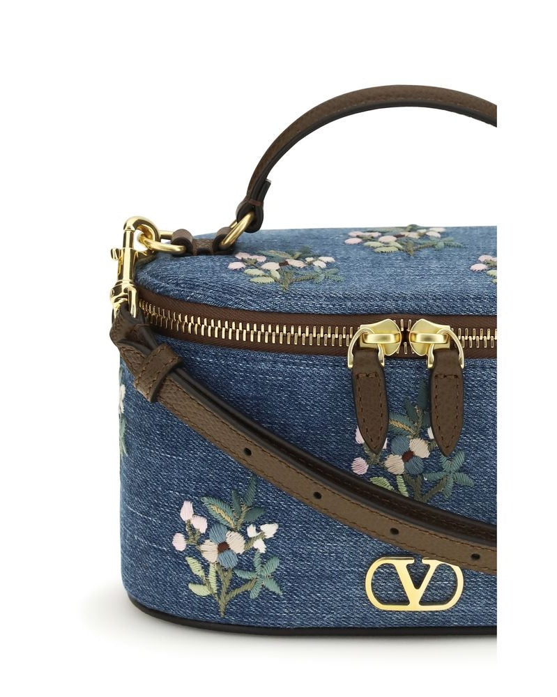 Valentino Garavani Blue Cotton Handbag Glam Steals