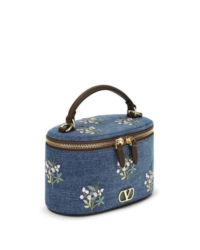 Valentino Garavani Blue Cotton Handbag Glam Steals