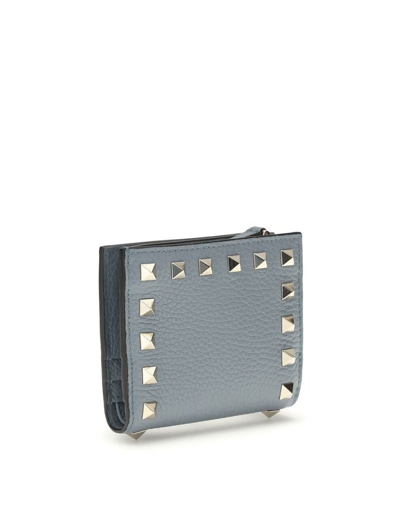 Valentino Garavani Blue Lamb Ovis Aries Wallet