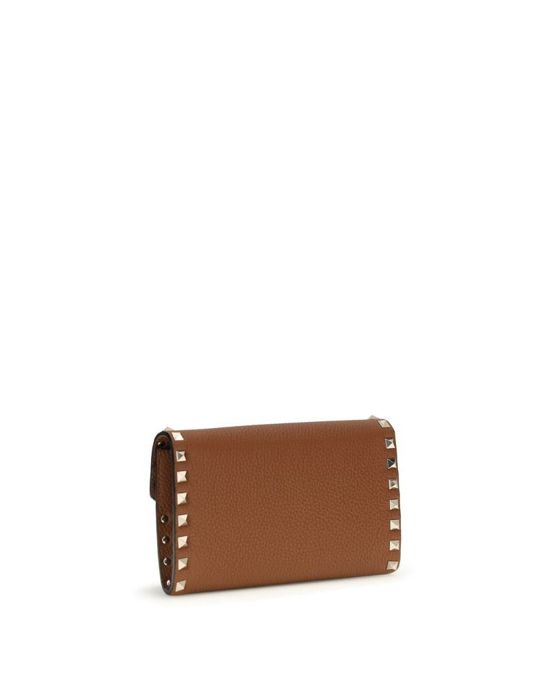 Valentino Garavani Brown Calf Leather Bos Taurus Wallet