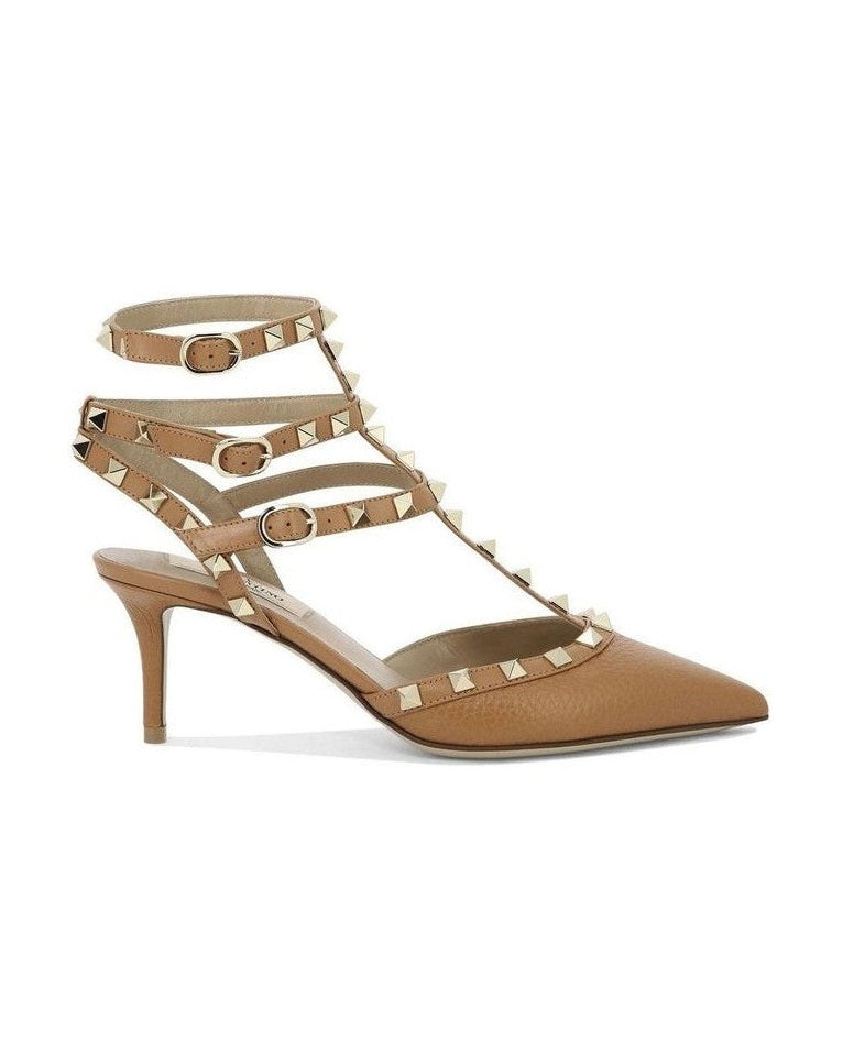 Valentino Garavani Brown Calfskin High Heel Pumps Glam Steals