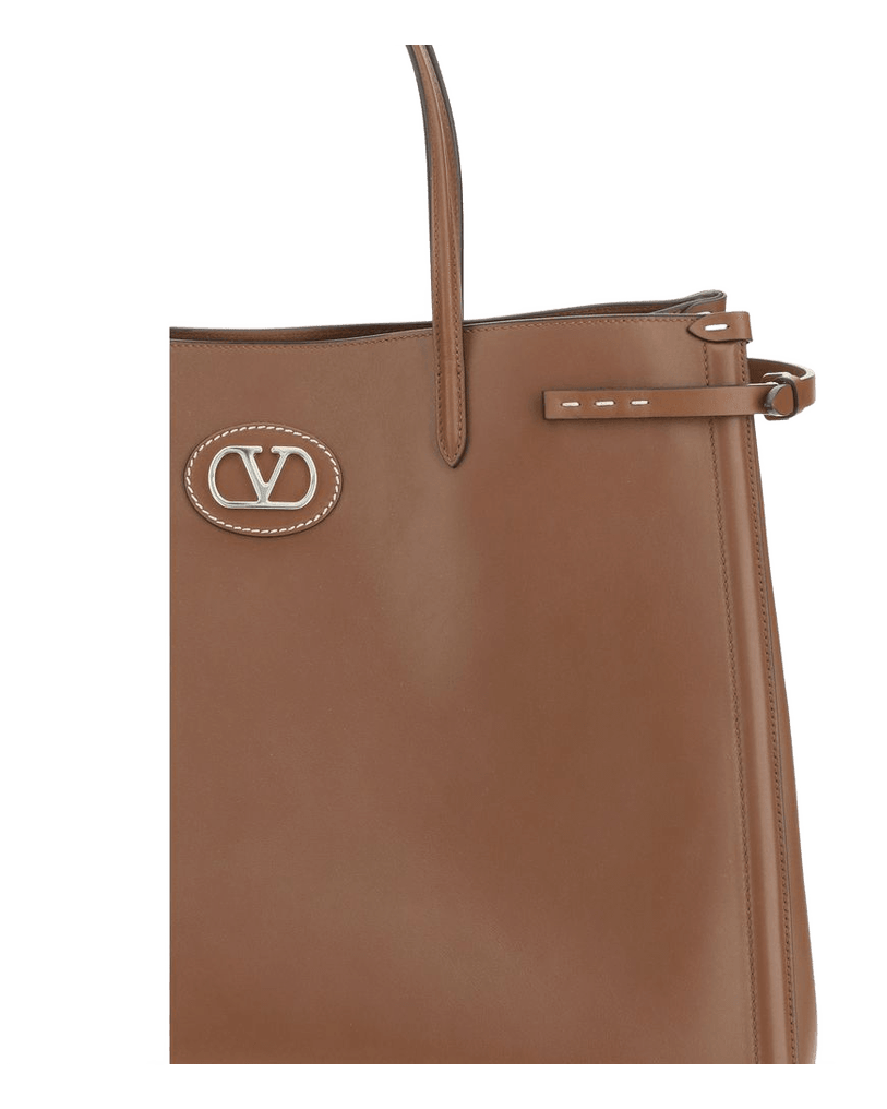 Valentino Garavani Brown Leather Calf Bos Taurus Shoulder Bag Glam Steals